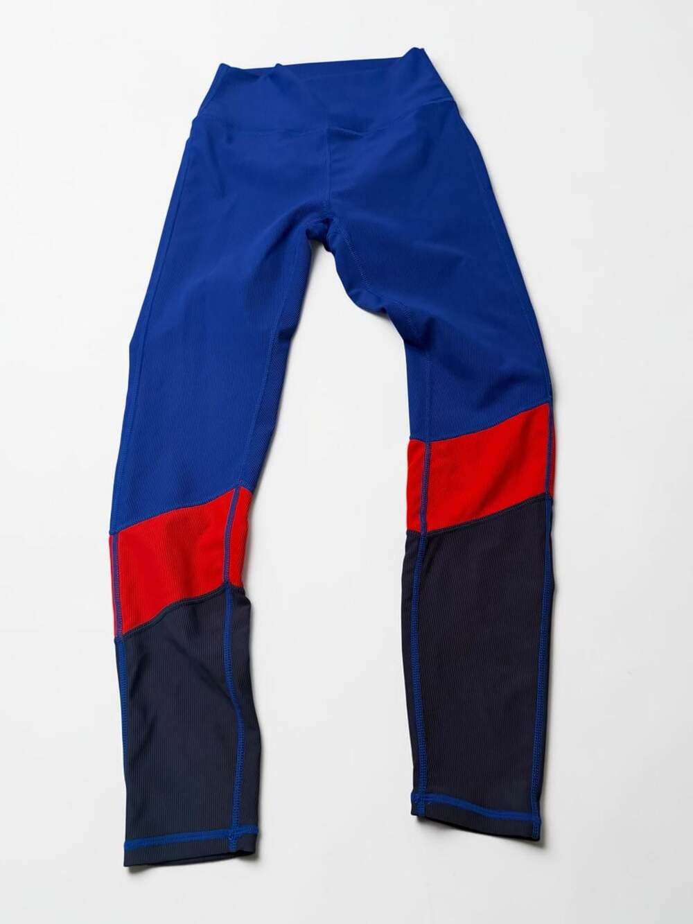 Wilo The Label Colorblock Ribbed High-Waisted Leggings Size S - Picture 4 of 6